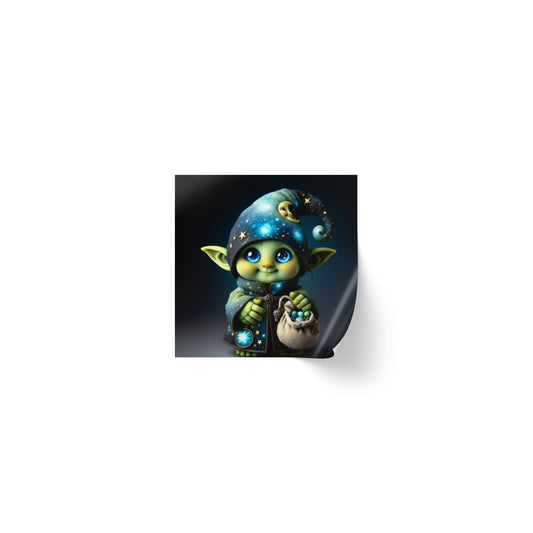 Рулон наклеек | Квадратный | Фэнтези | Домовой | Маг