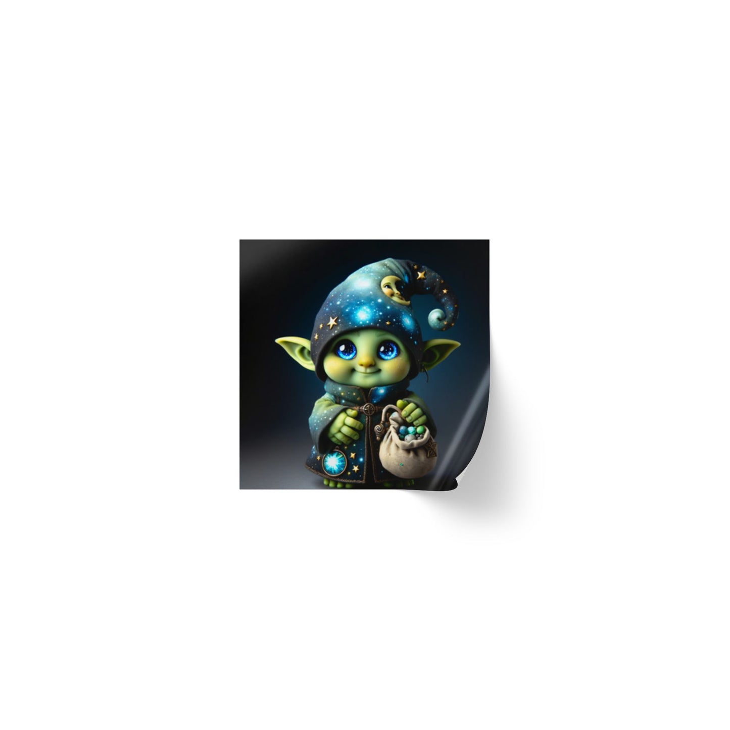 Klisteretikettrulle | Fyrkantig | Fantasy | Celestial Magi | Brownie