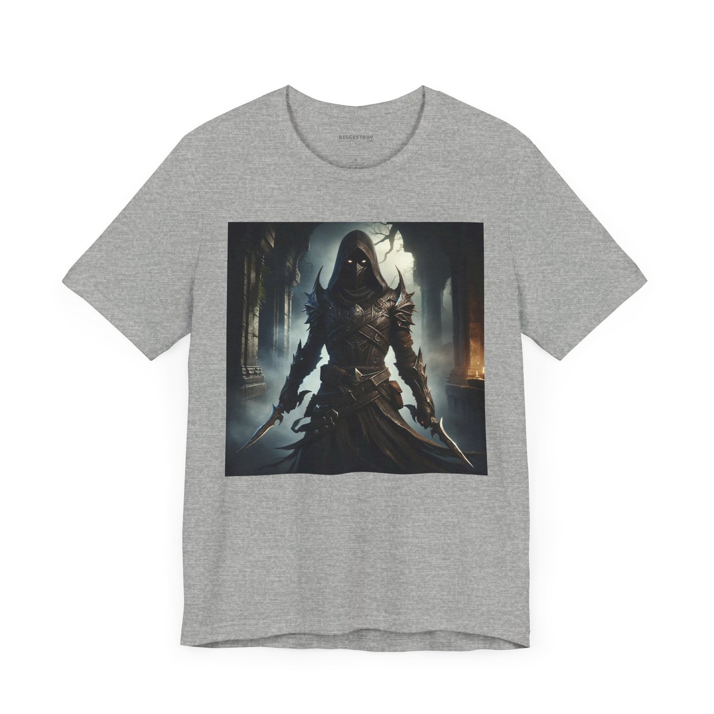 เสื้อยืด | ยูนิเซ็กส์ | เสื้อยืดเจอร์ซีย์ | แขนสั้น | จอมนักฆ่าเงามืด | นักล่าวิญญาณ