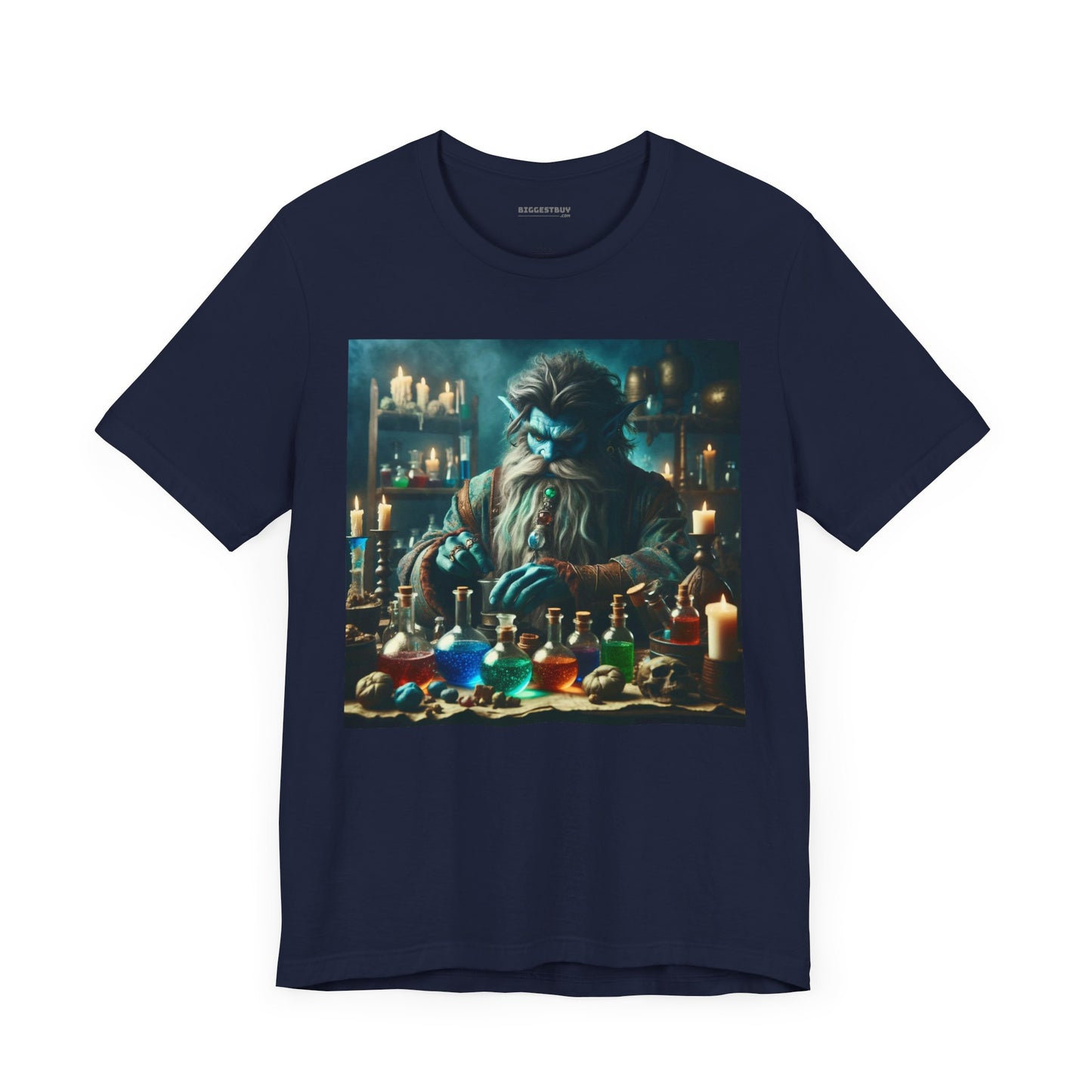 T-shirt | Unisex | Maglietta in jersey | Manica corta | Alchimia Mistica | Djinn Blu