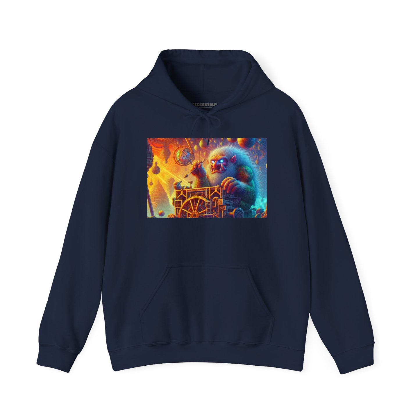 Bluza z kapturem | Unisex | Bluza dresowa z kapturem | Gruba mieszanka | Mitologia Arktyczna | Mechanik Lodu