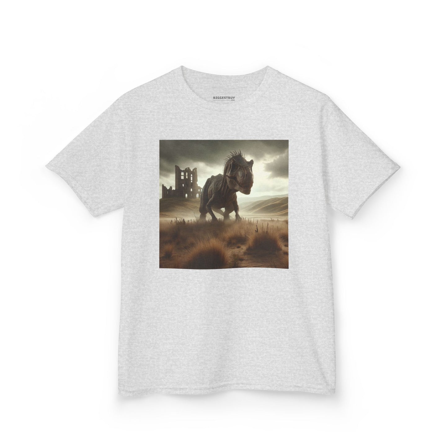 Camiseta | Camiseta Infantil | Algodão Pesado | Ficção Dinossáurica | T-Rex Ancestral