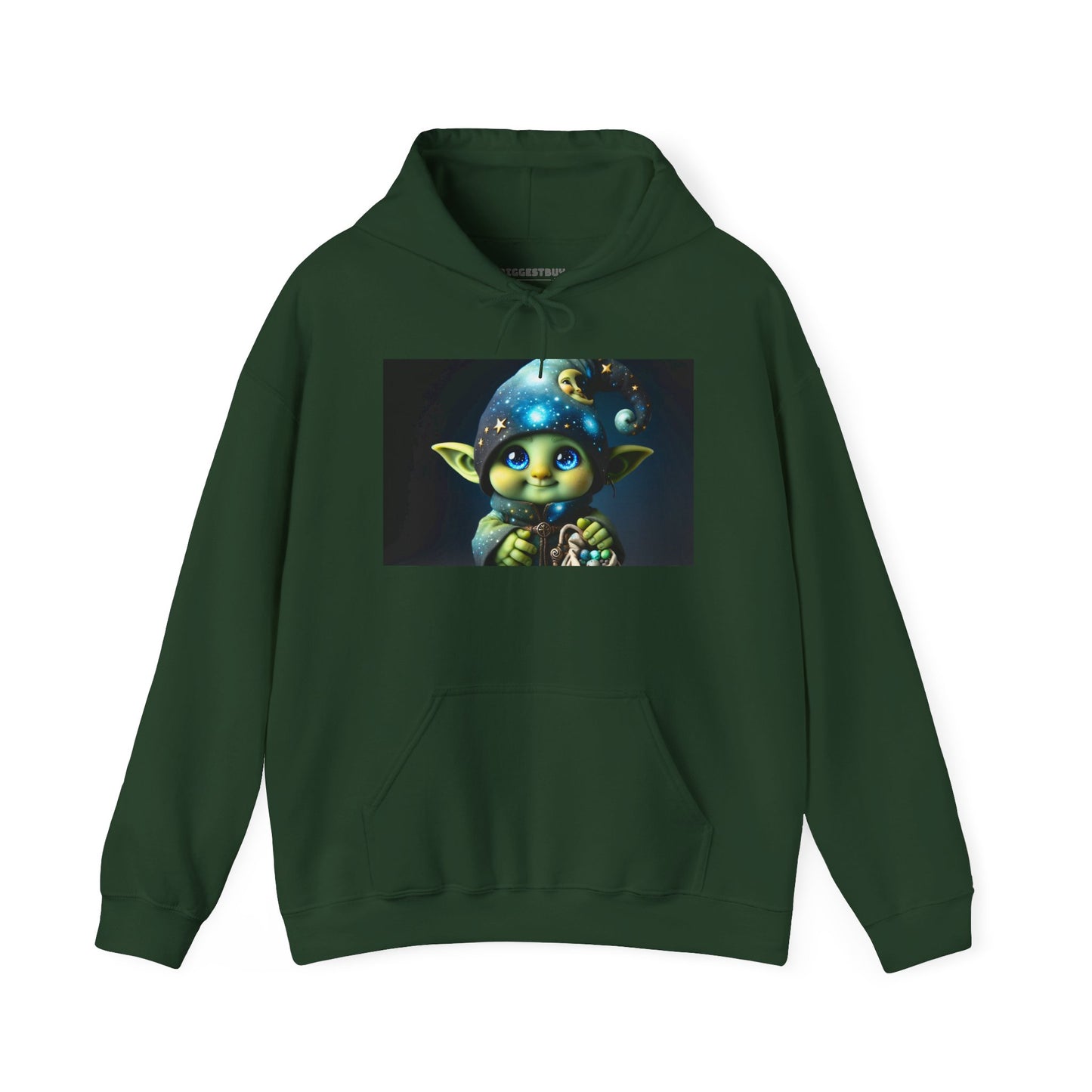 Hettegenser | Unisex | Hettegenser | Kraftig blanding | Fantasi | Skogsalv | Trollmann