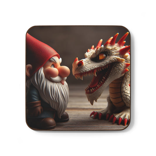 Untersetzer | Dichte Faserplatte | Mythische Folklore | Gnome und Drachen