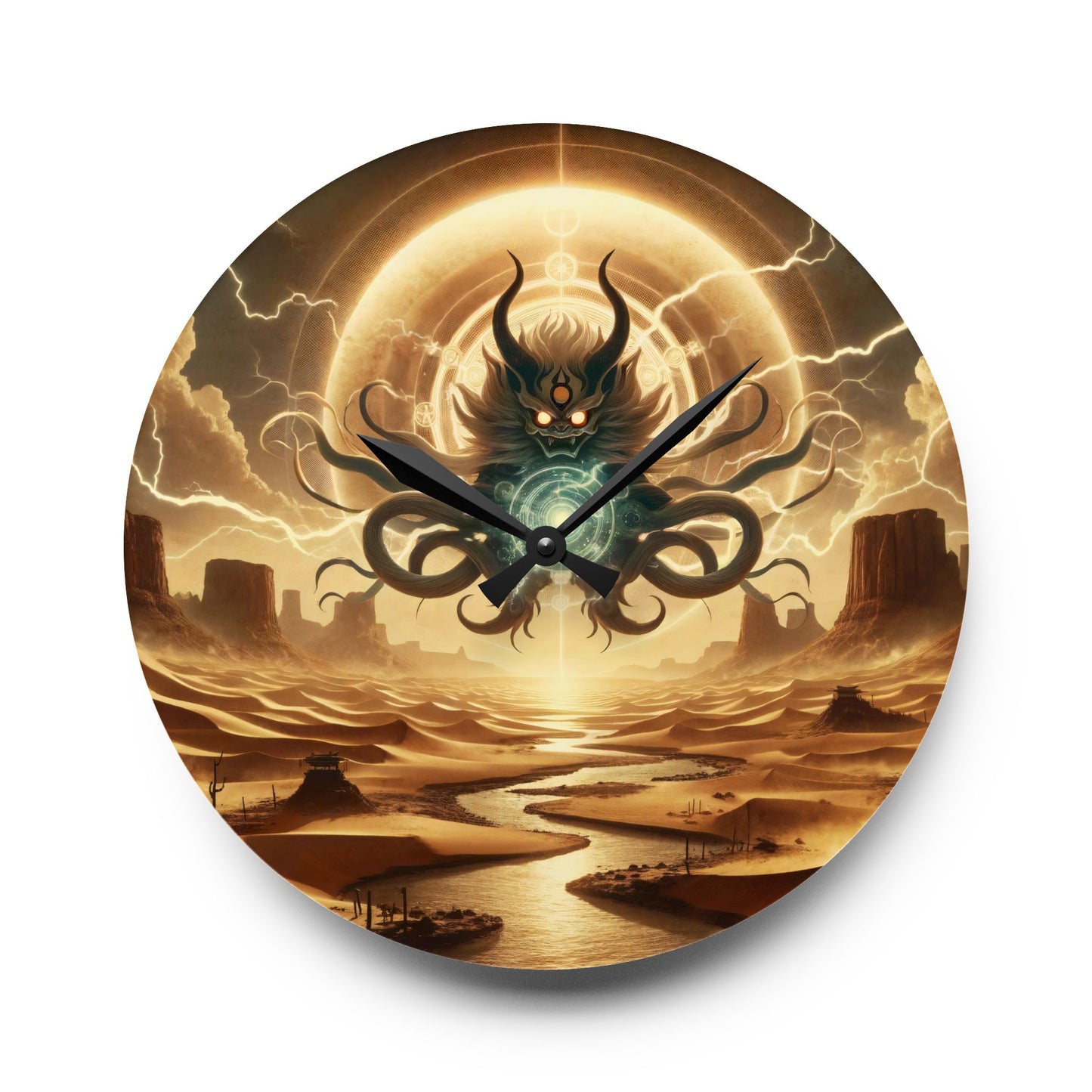 Reloj de pared | Acrílico | Redondo o cuadrado | Horror Cósmico | Entidad Lovecraftiana | Caos