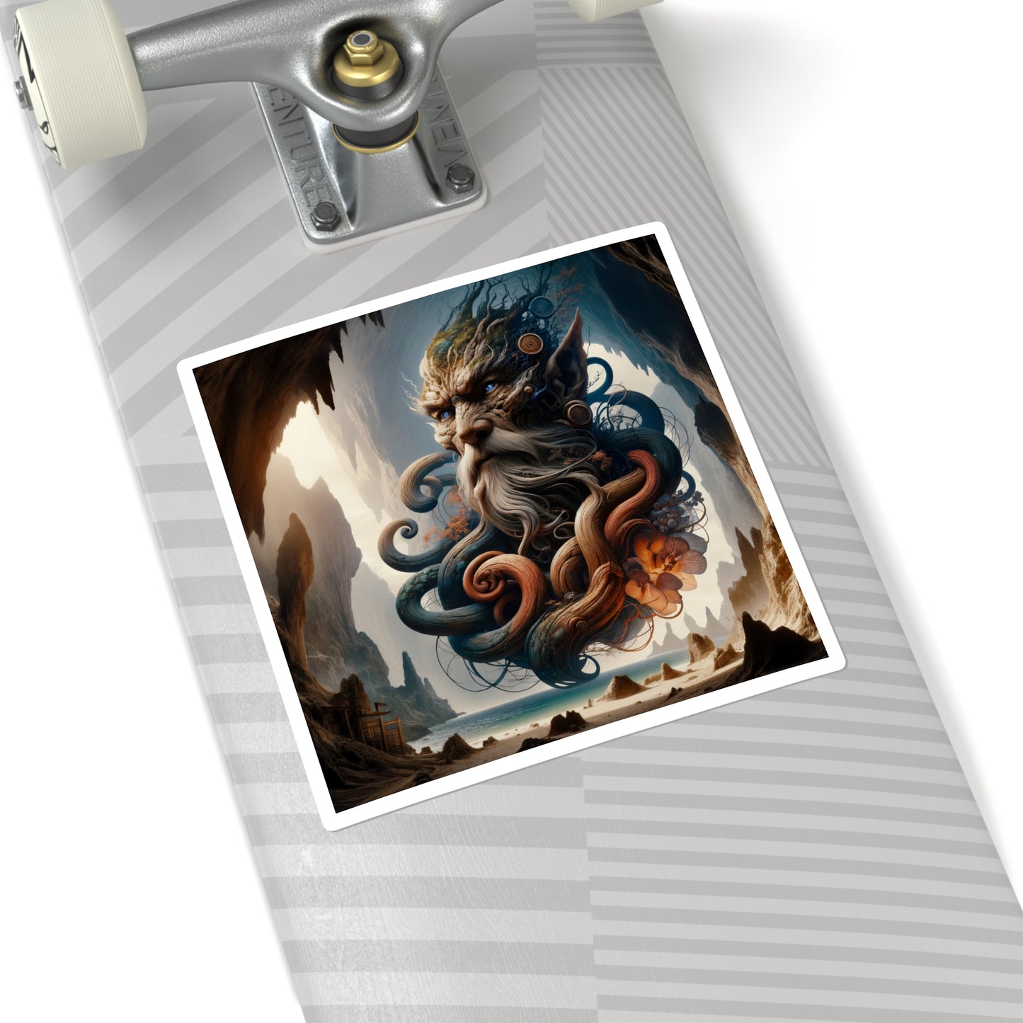 سٹیکر | مربع | سمندری افسانہ | عمیق سمندری دیوتا