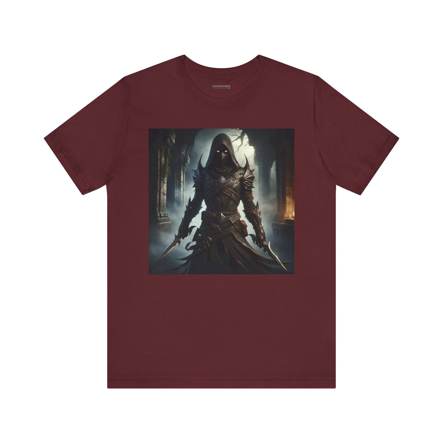 เสื้อยืด | ยูนิเซ็กส์ | เสื้อยืดเจอร์ซีย์ | แขนสั้น | จอมนักฆ่าเงามืด | นักล่าวิญญาณ
