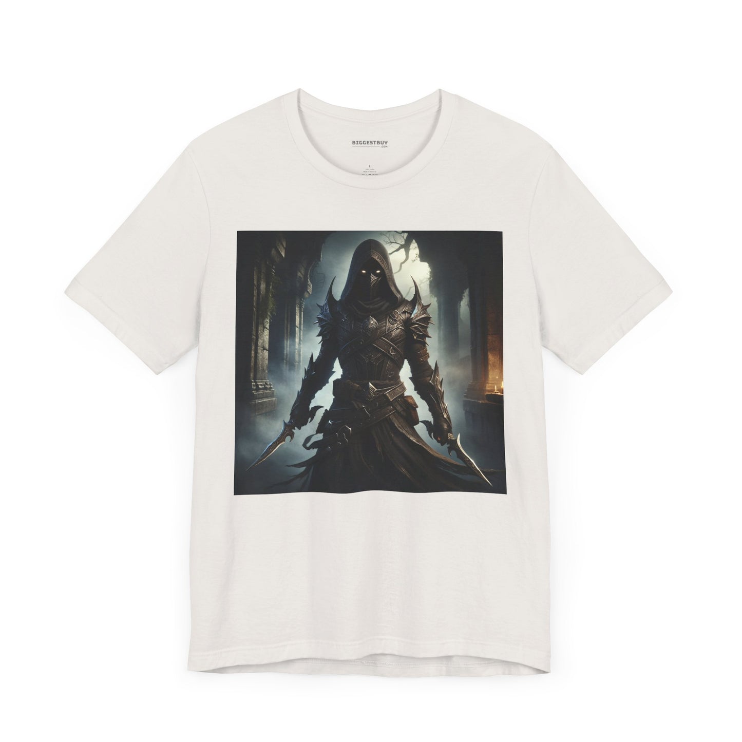 เสื้อยืด | ยูนิเซ็กส์ | เสื้อยืดเจอร์ซีย์ | แขนสั้น | จอมนักฆ่าเงามืด | นักล่าวิญญาณ