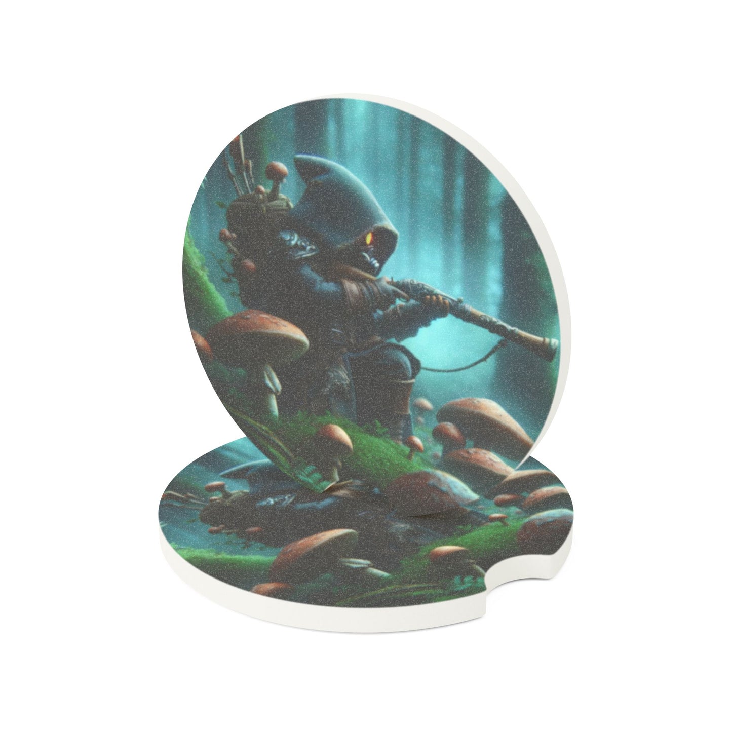 Onderzetter | Auto-onderzetter | Zeepsteen | Myconomantiek | Bosgeest-wachter