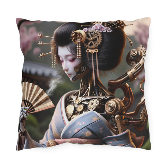 Pute | Utendørs pute | Steampunk | Cyberpunk | Geisha