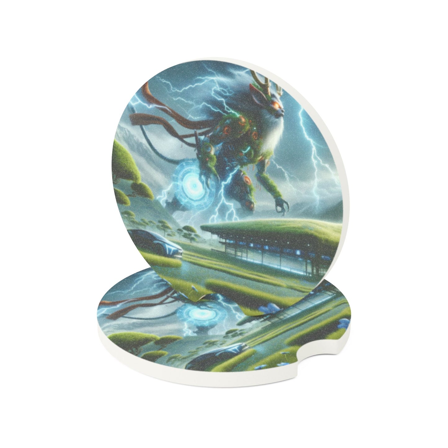 Onderzetter | Auto-onderzetter | Zeepsteen | Techno-Mythologie | Kirin Storm