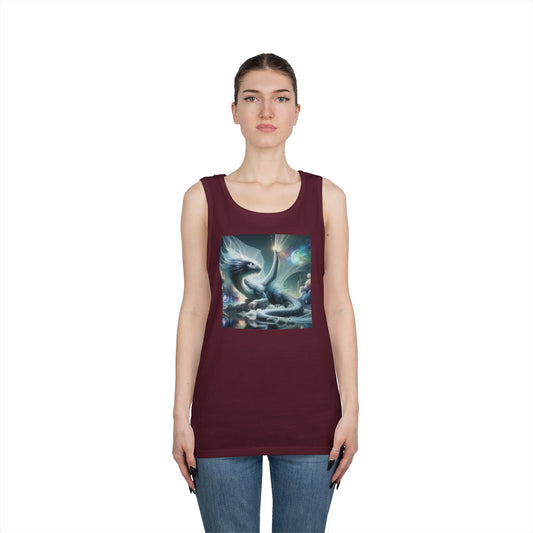 Tanktopp | Unisex | Kraftig bomull | Kosmisk Fantasi | Isdrage | Mystikk