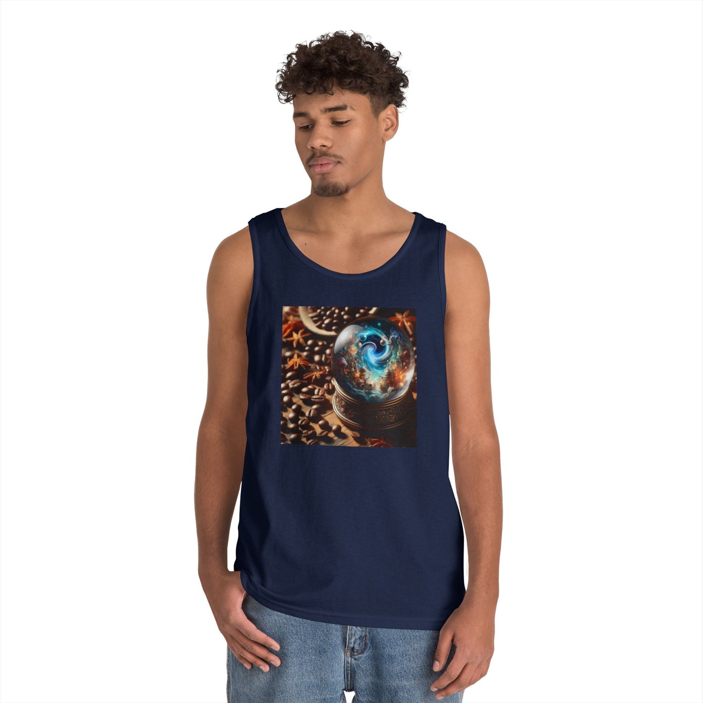 Tanktop | Unisex | Schwere Baumwolle | Kosmische Mythologie | Schneekugel