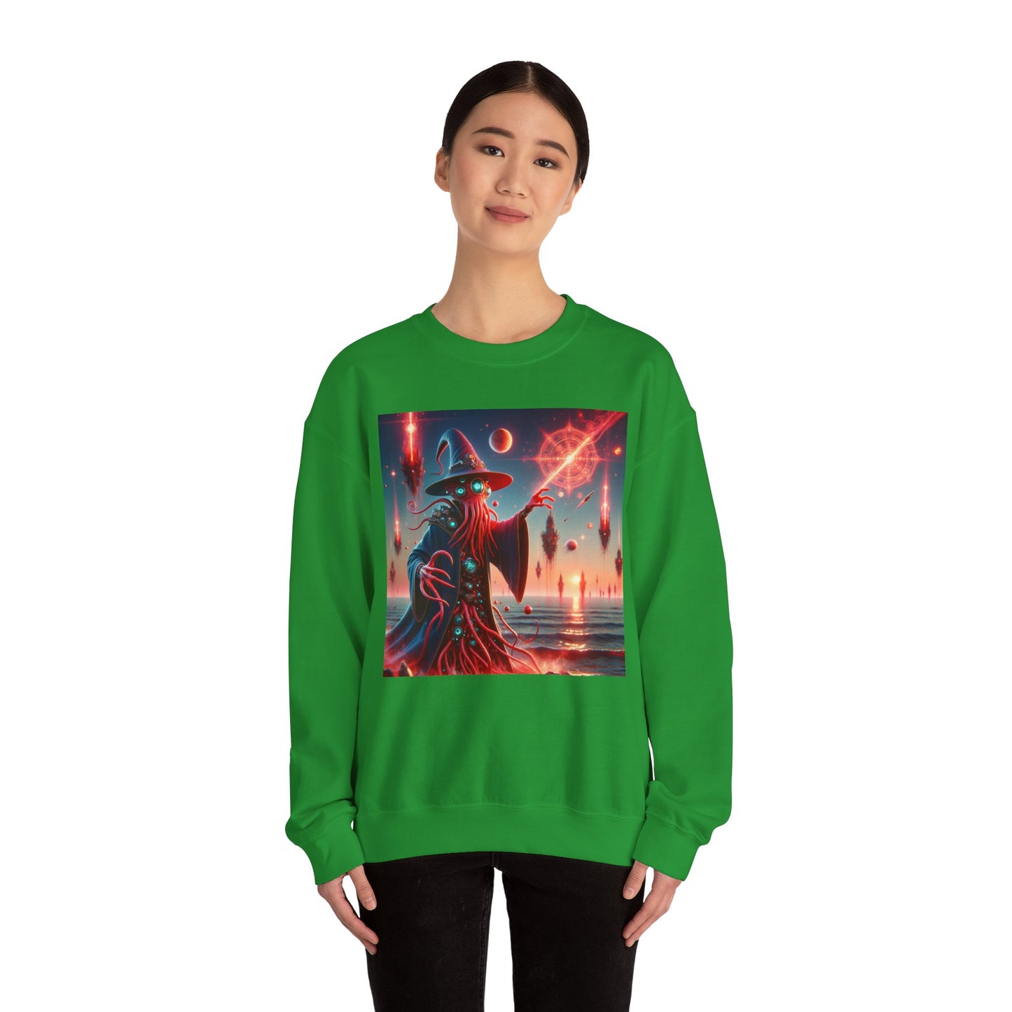 Genser | Unisex | Rund hals | Kraftig blanding | Kosmisk Skrekk | Illithid Trollmann