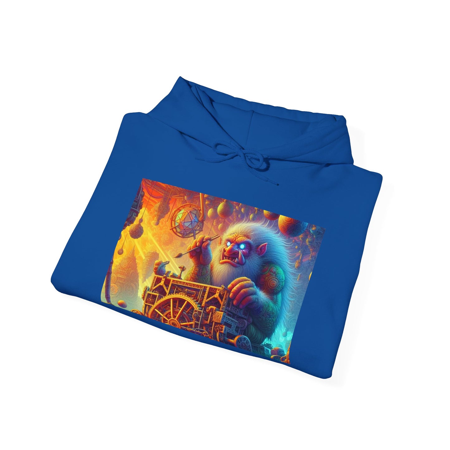 Bluza z kapturem | Unisex | Bluza dresowa z kapturem | Gruba mieszanka | Mitologia Arktyczna | Mechanik Lodu