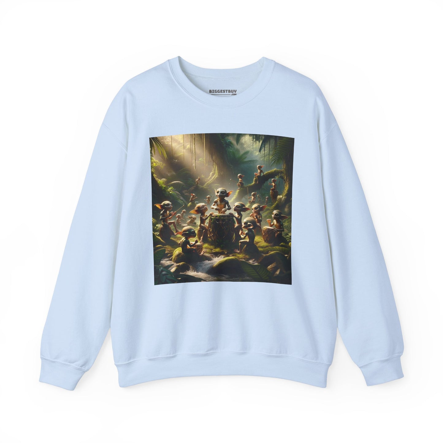 เสื้อสเวตเตอร์ | ยูนิเซ็กส์ | คอกลม | ผ้าผสมเนื้อหนา | แฟนตาซีป่า | วิถีธรรมชาติ | ภูตน้อย