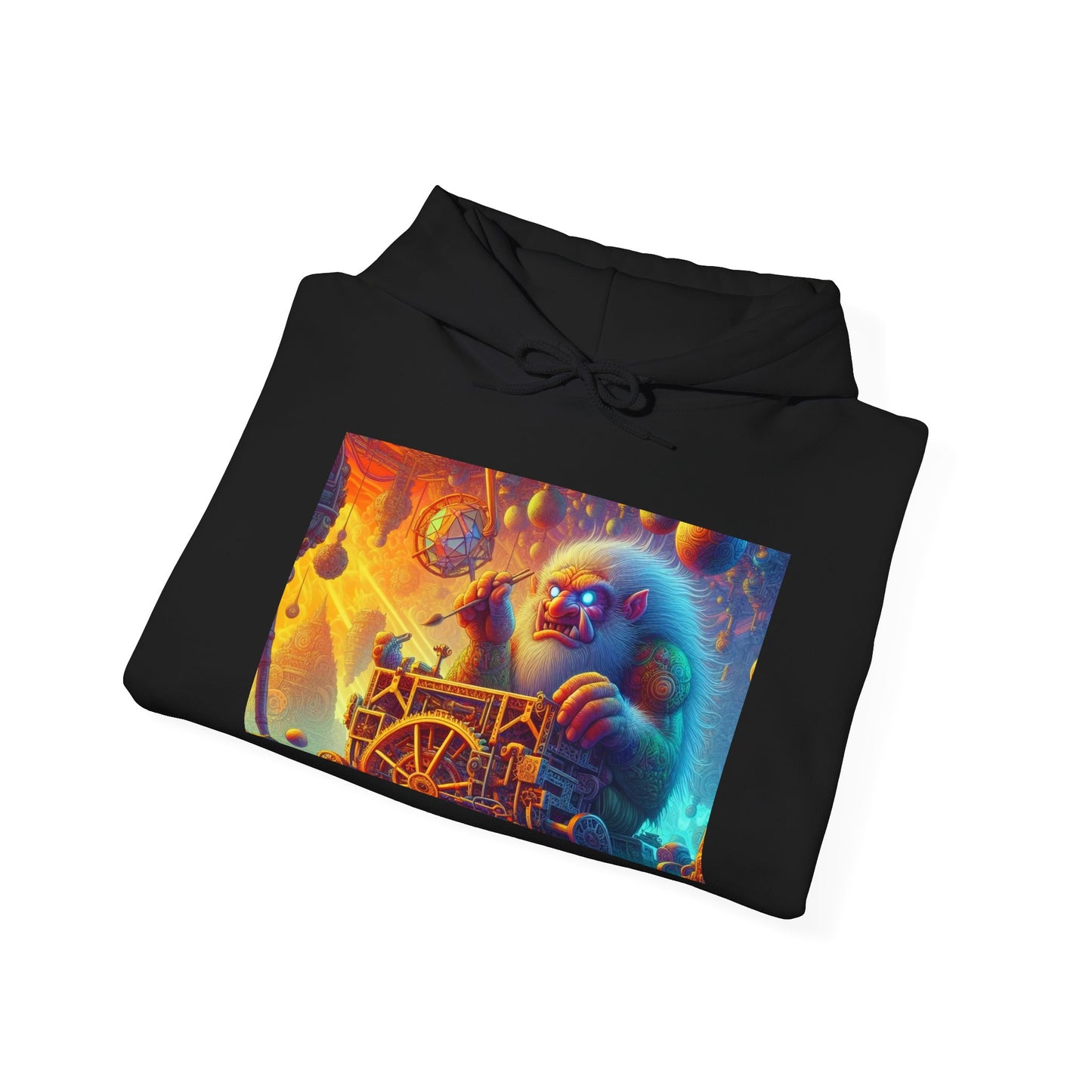 Bluza z kapturem | Unisex | Bluza dresowa z kapturem | Gruba mieszanka | Mitologia Arktyczna | Mechanik Lodu