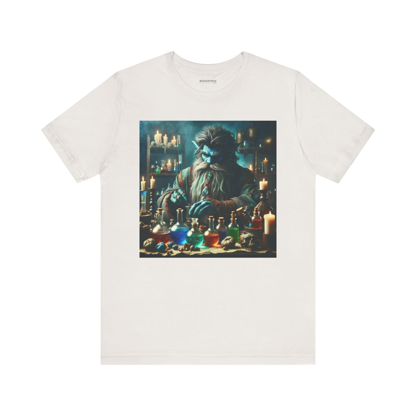 T-shirt | Unisex | Maglietta in jersey | Manica corta | Alchimia Mistica | Djinn Blu