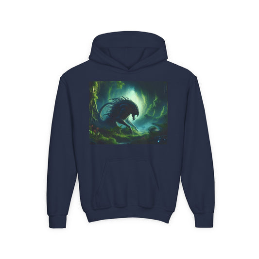 Genser | Ungdom | Hettegenser | Kraftig blanding | Bioluminescent Sci-Fi | Predator