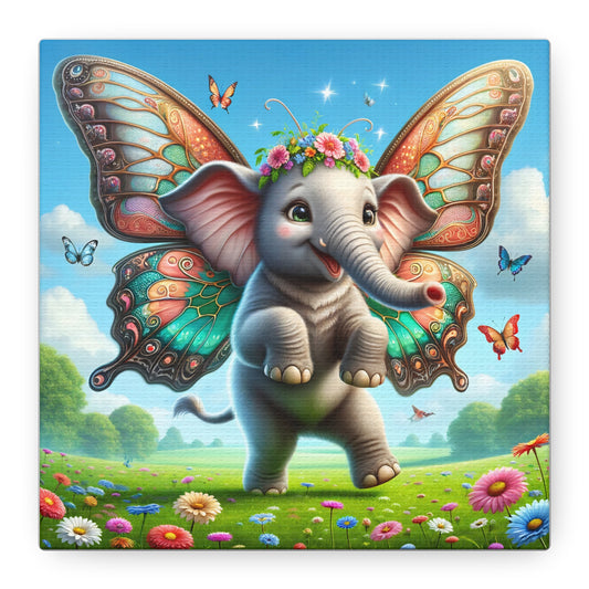 Kanvas | Matte | Fantasi Mitologi | Gajah Kupu-kupu