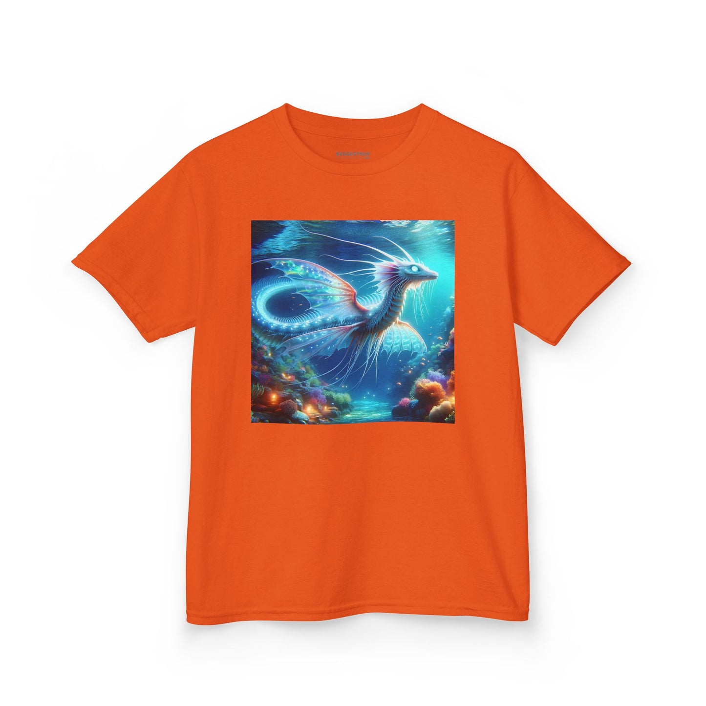 T-Shirt | Koszulka dziecięca | Ciężka bawełna | Mitologia morska | Ryujin | Smok wodny