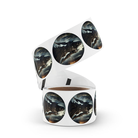 لفة ملصقات | دائرية | فانتازيا مظلمة | قاتل مأجور | شبح