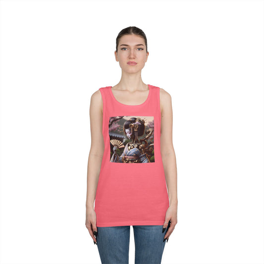 Tanktopp | Unisex | Kraftig bomull | Steampunk | Cyberpunk | Geisha