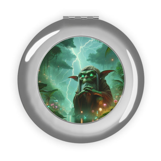 Specchio | Specchio da viaggio | Compatto | Fantasy Folcloristico | Sciamano Goblin