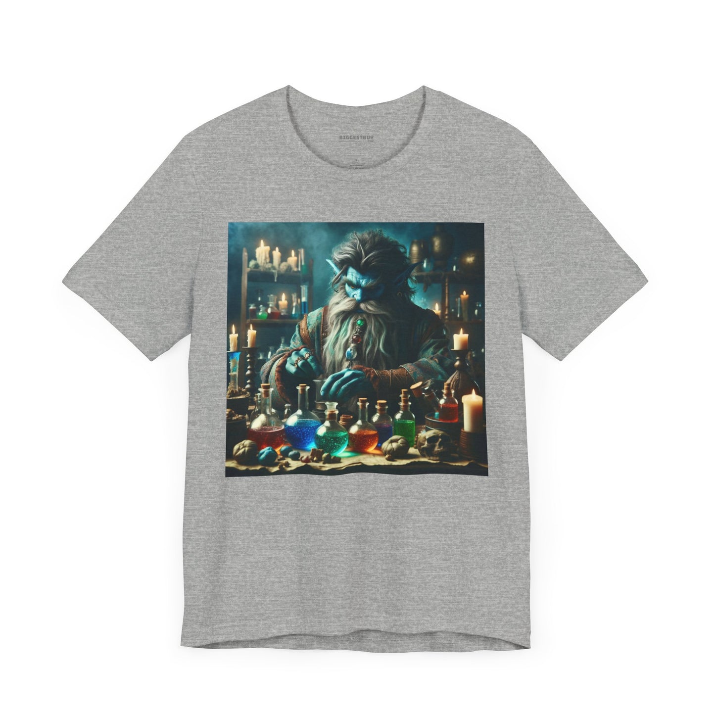 T-shirt | Unisex | Maglietta in jersey | Manica corta | Alchimia Mistica | Djinn Blu