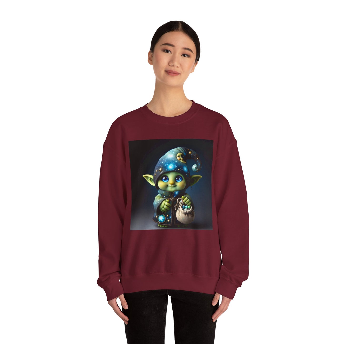 Genser | Unisex | Rund hals | Kraftig blanding | Fantasi | Skogsalv | Trollmann