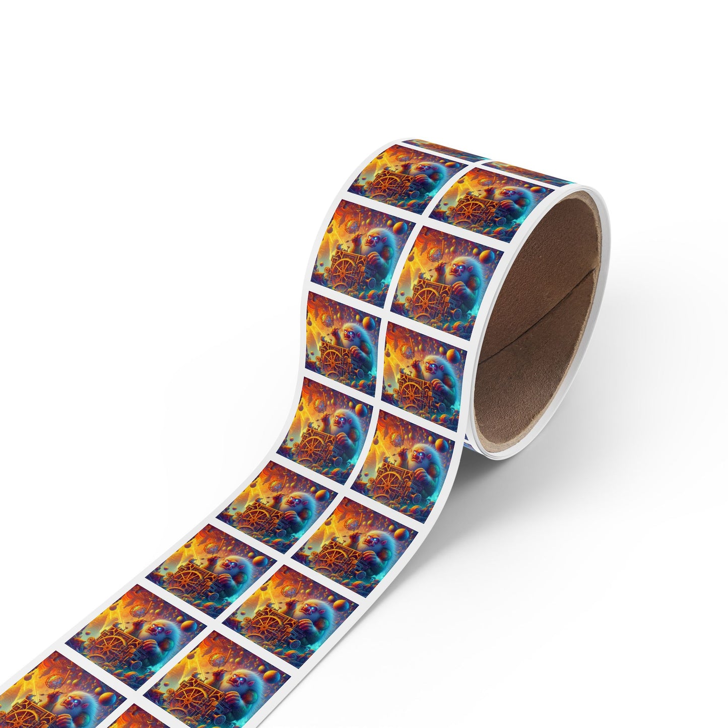 Rolka etykiet samoprzylepnych | Kwadratowy | Mitologia Arktyczna | Mechanik Lodu