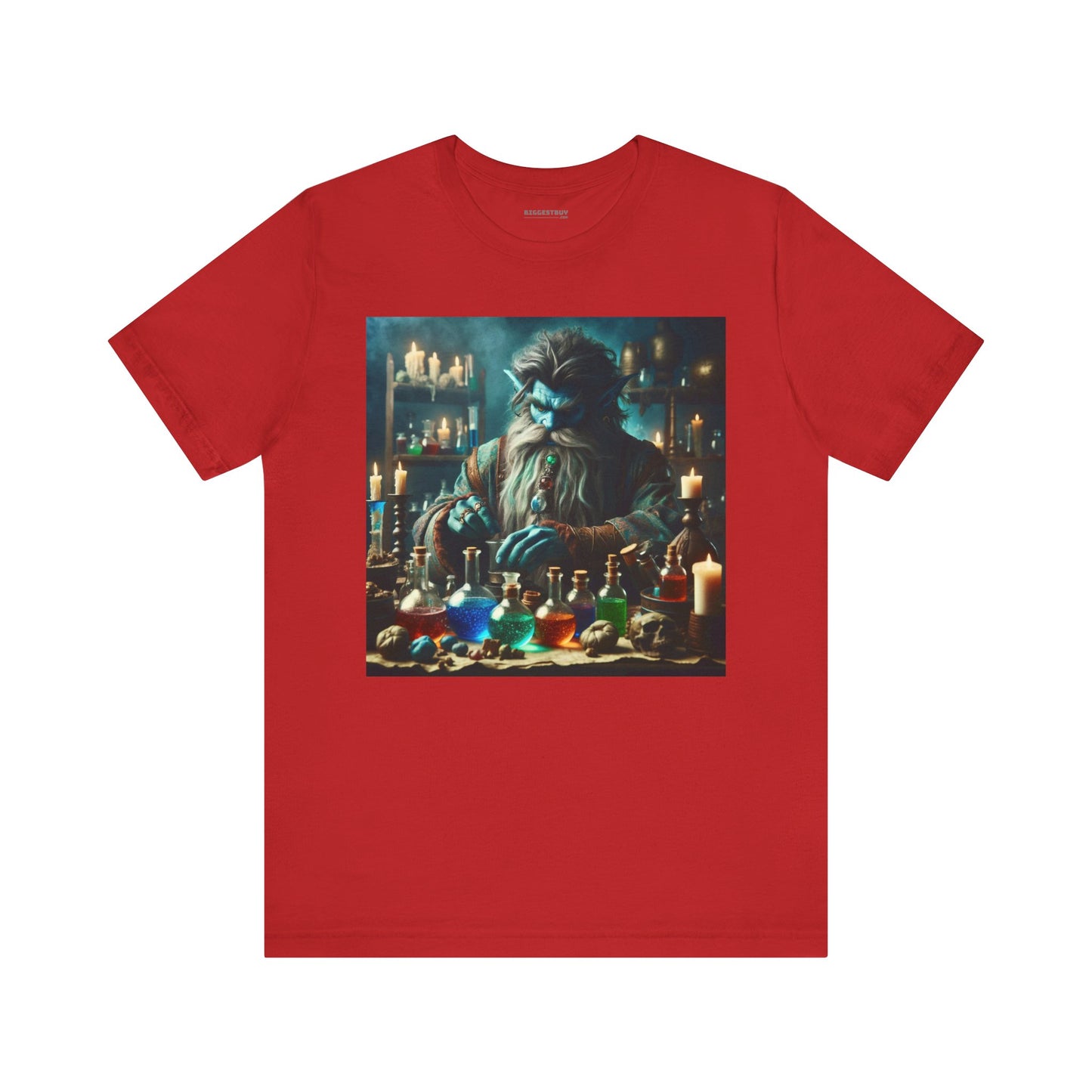 T-shirt | Unisex | Maglietta in jersey | Manica corta | Alchimia Mistica | Djinn Blu