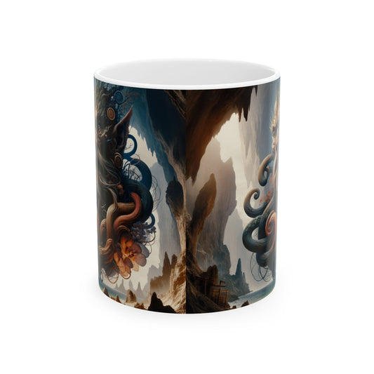 مگ | سیرامک | سفید | سمندری افسانہ | عمیق سمندری دیوتا