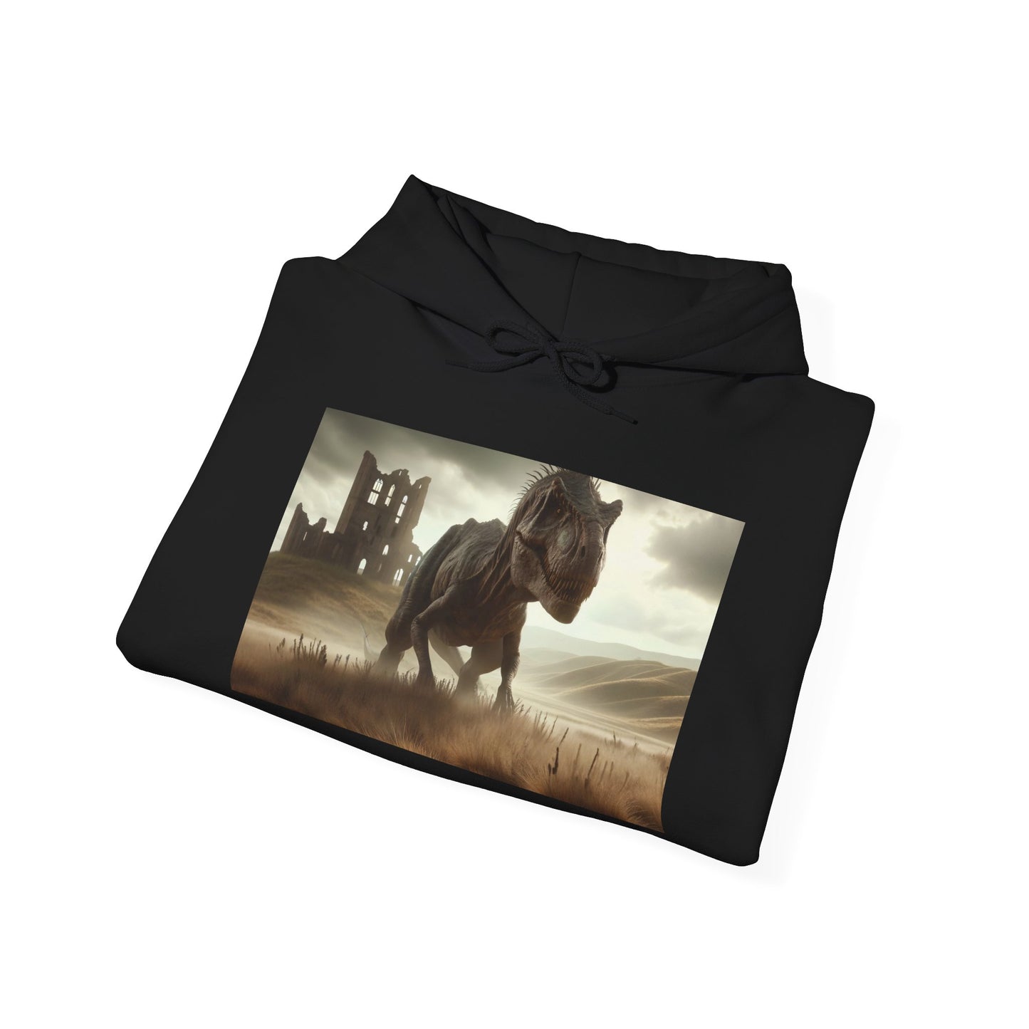 Felpa con cappuccio | Unisex | Felpa con cappuccio | Misto pesante | Paleofinzione | Dinosauri Preistorici | T-Rex