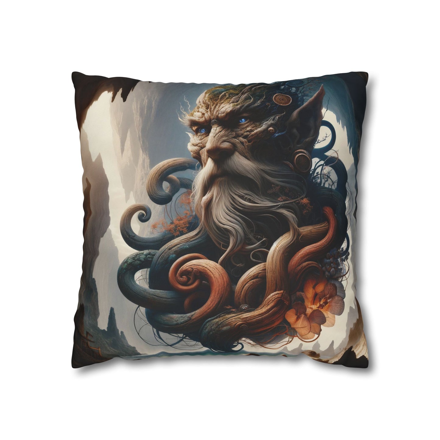 Fronha | Quadrado | Lona de poliéster | Mitologia Marinha | Deus do Mar