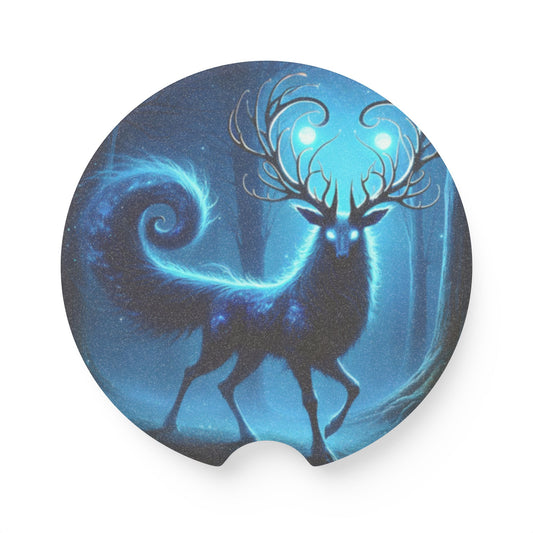 قاعدة أكواب | قاعدة أكواب للسيارة | حجر الصابون | الغزال الأسطوري | أزرق روح