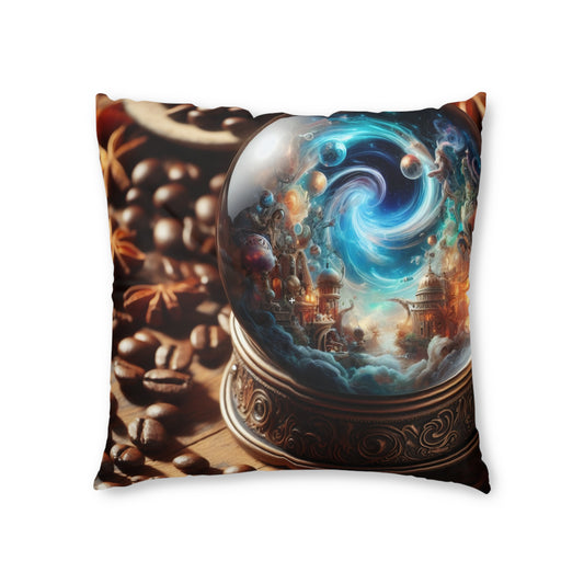 Almohada | Cojín de suelo | Con mechones | Cuadrado | Cosmología Nórdica | Cosmarium
