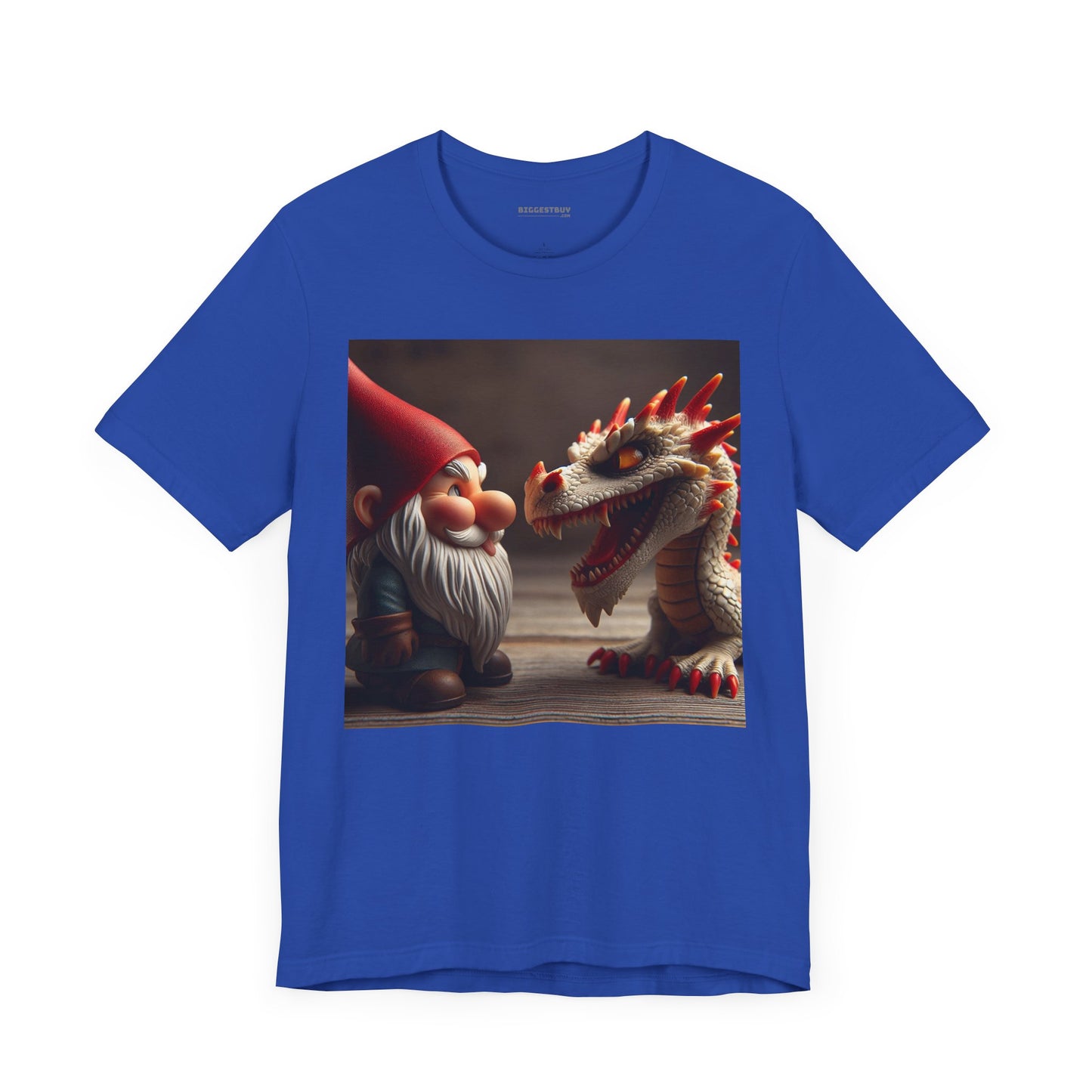 เสื้อยืด | ยูนิเซ็กส์ | เสื้อยืดเจอร์ซีย์ | แขนสั้น | ตำนานเทพนิยาย | นิทานพื้นบ้าน | โนมกับมังกร