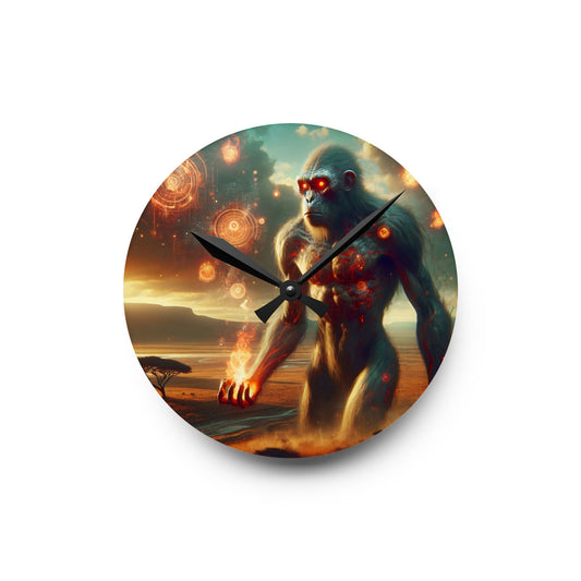 دیوار گھڑی | ایکریلک | گول یا مربع | قدیم دیو | آتشی ٹائٹن | پریمیول