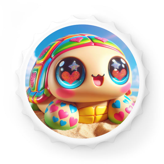 Ouvre-bouteille | Kawaii Fantaisie | Tortue Arc-en-ciel