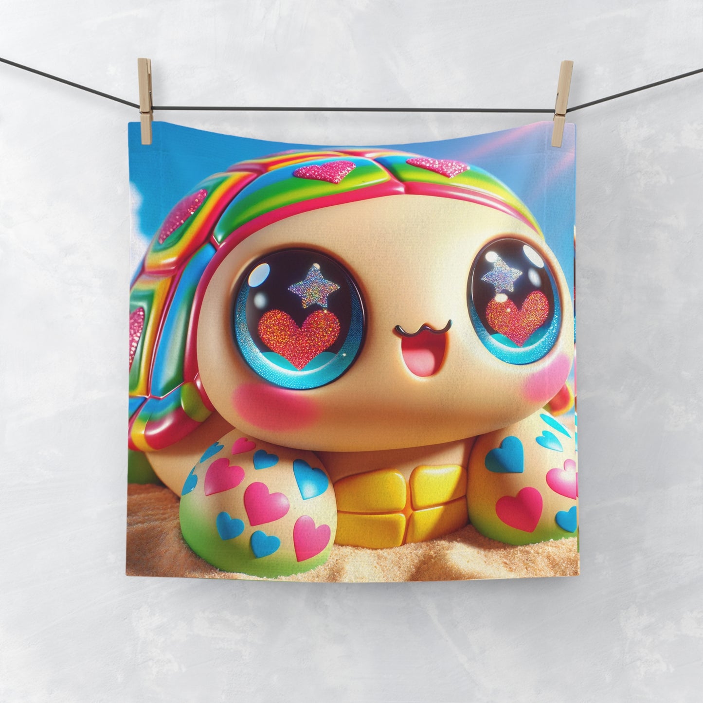 تولیہ | چہرے کا تولیہ | کاوائی سمندری کچھوا | کارٹون ٹوائے