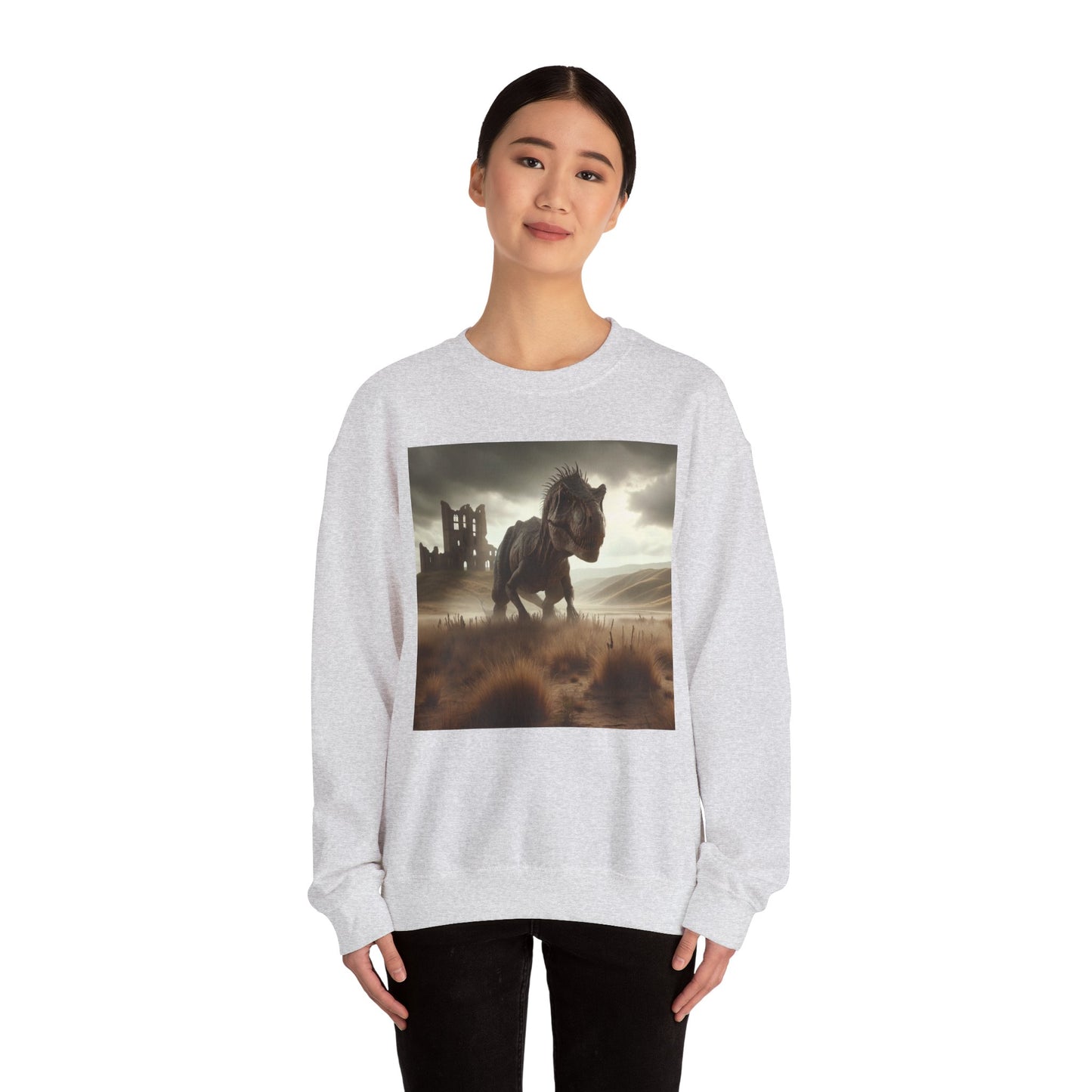 Felpa | Unisex | Girocollo | Misto pesante | Paleofinzione | Dinosauri Preistorici | T-Rex