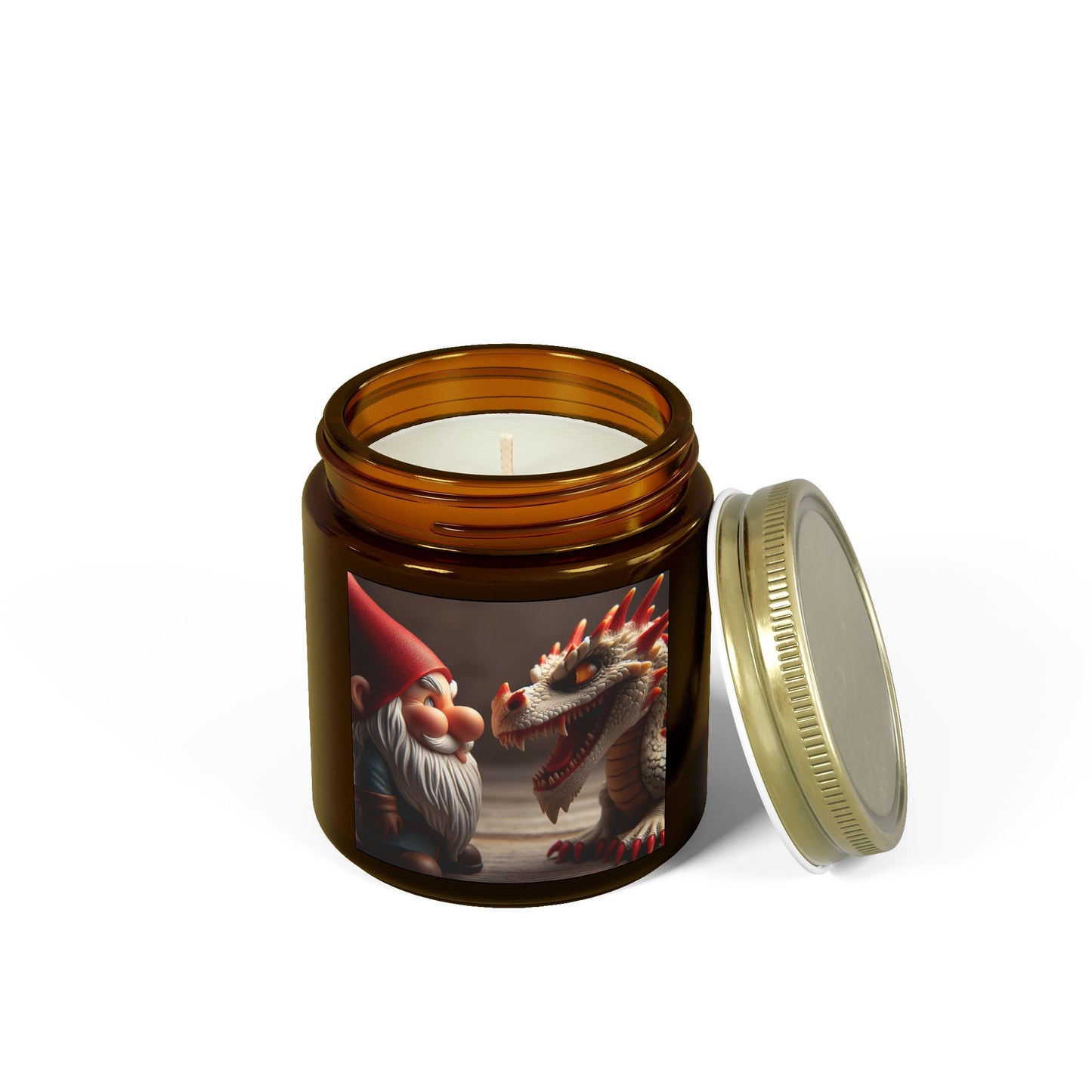 Vela perfumada | Fantasía Mitológica | Gnomo y Dragón