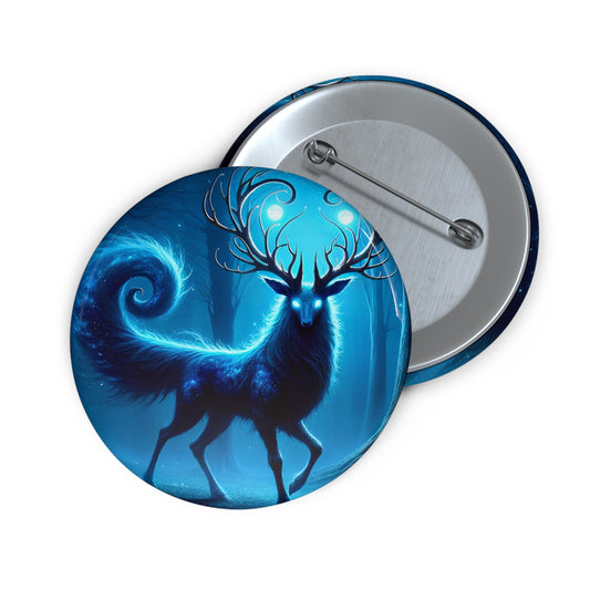 بٹن | پن بٹن | پن بیک | جادوئی روح ہرن | نیلا وحشی