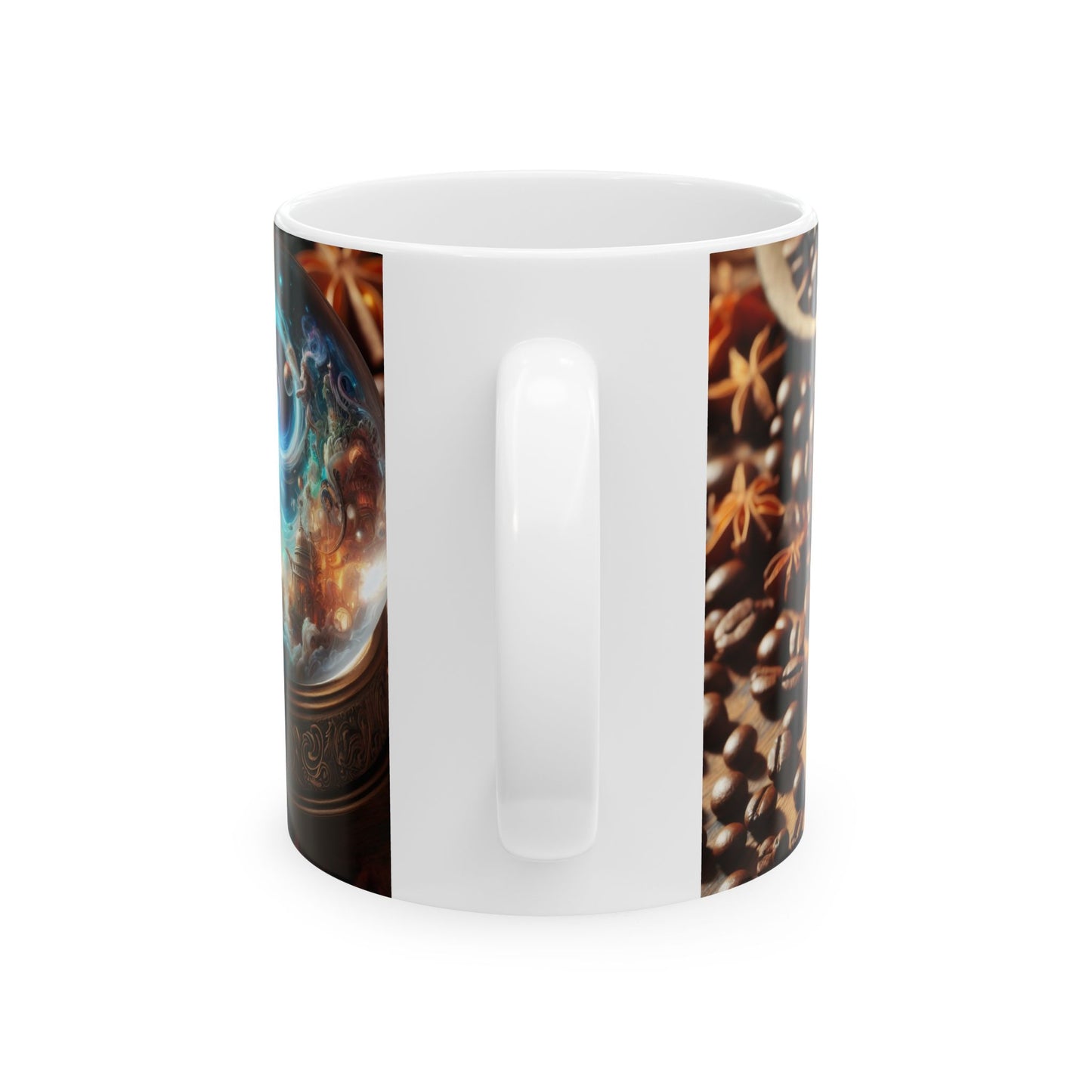 Tazza | Ceramica | Bianca | Cosmologia Nordica | Globo Magico