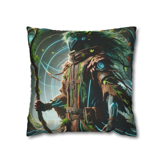 تکیہ پوش | مربع | پالئیےسٹر کینوس | سلاوک اساطیر | لیشی | جنگل کا محافظ