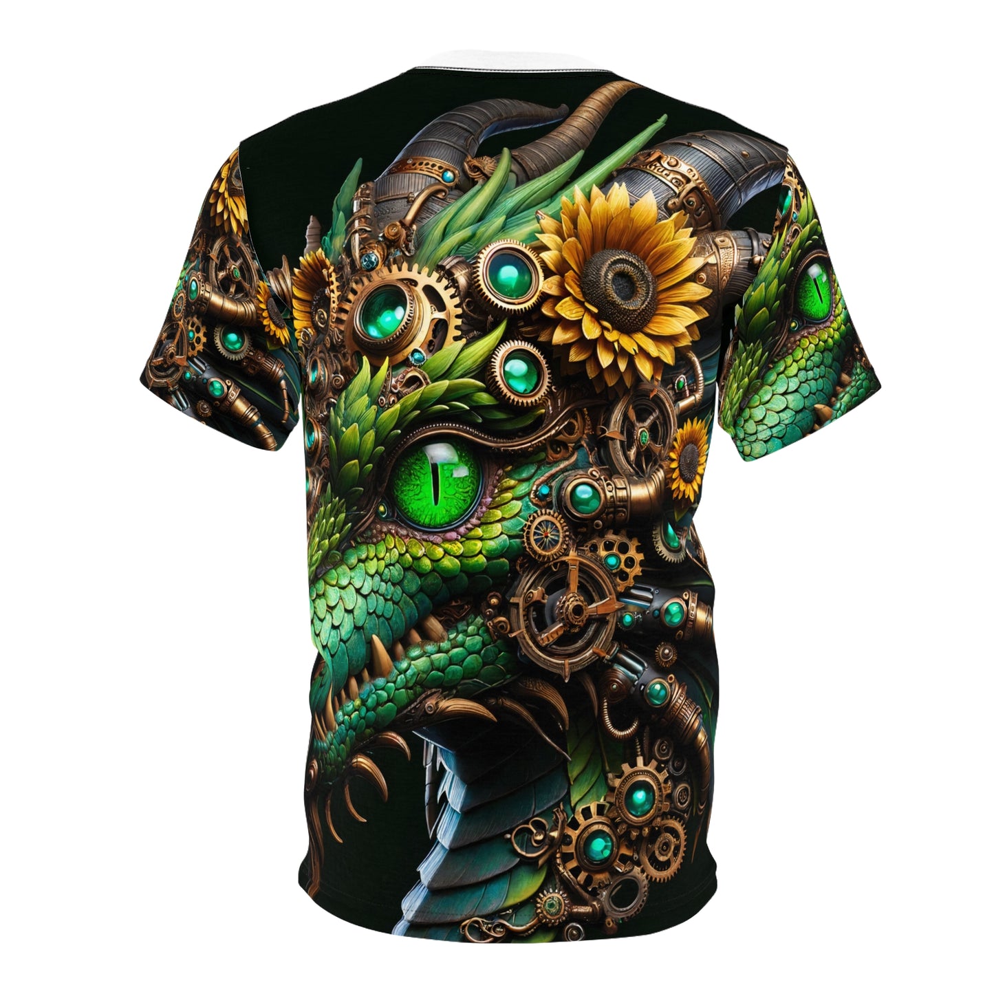 Tシャツ | 全面プリント | ユニセックスTシャツ | スチームパンク | メカニカルファンタジー | ドラゴン