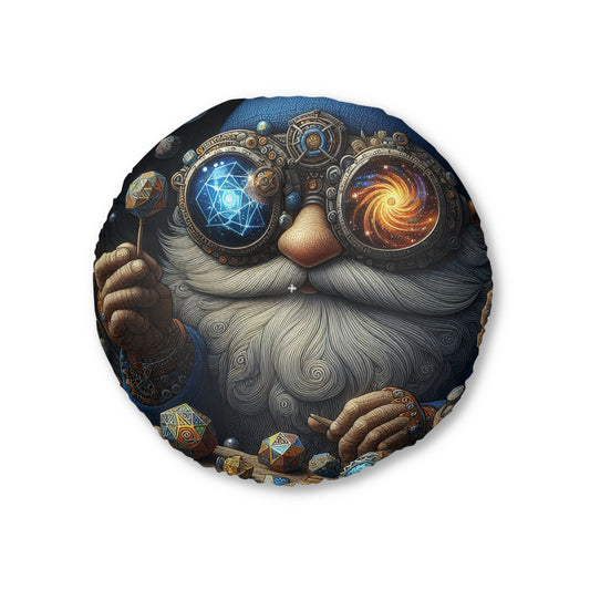 Pute | Gulvpute | Tuftet | Rund | Steampunk Fantasi | Dvergmagiker