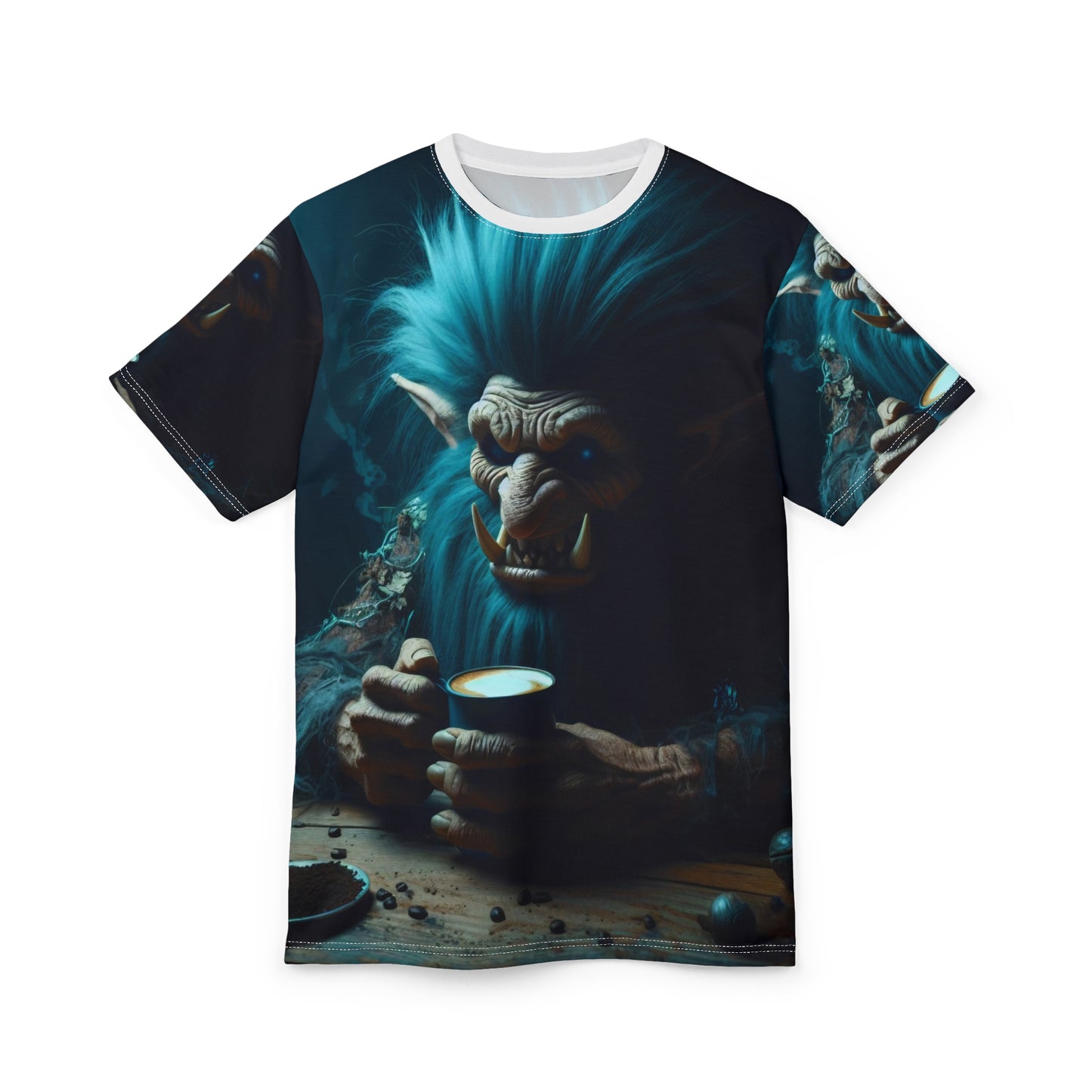 Tシャツ | 全面プリント | ユニセックスTシャツ | 北欧ダークファンタジー | 氷の巨人 | トロール