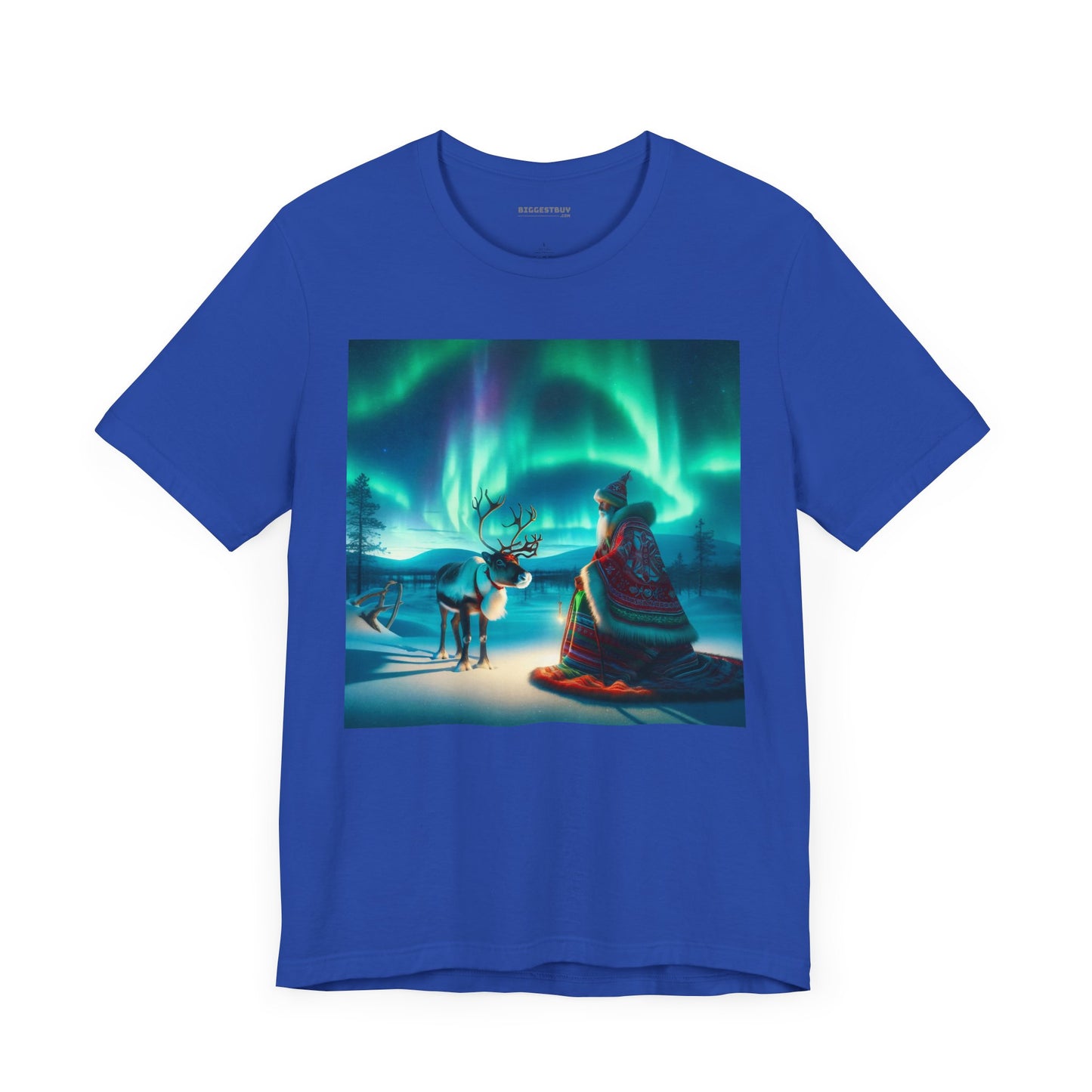 T-shirt | Unisex | Maglietta in jersey | Manica corta | Misticismo Artico | Sciamano Sami